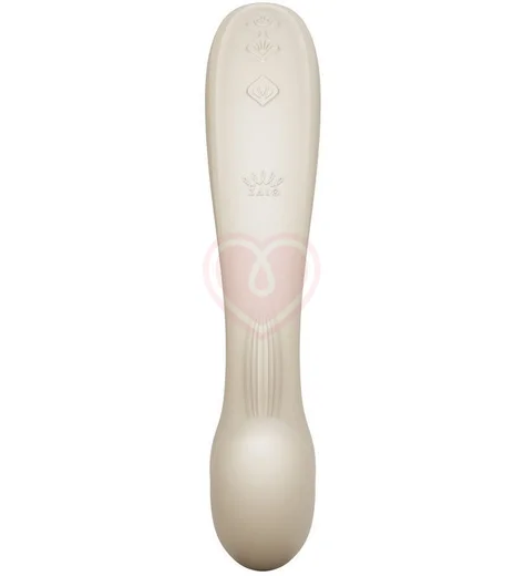 Вибратор с насадкой для вакуумной стимуляции Zalo Talis белый фото 2