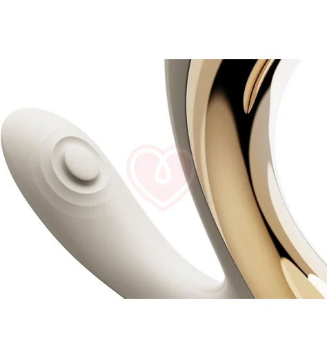 Вибратор с насадкой для вакуумной стимуляции Zalo Talis белый фото 5