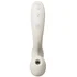 Вибратор с насадкой для вакуумной стимуляции Zalo Talis белый фото 7