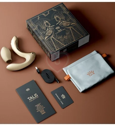 Вибратор с насадкой для вакуумной стимуляции Zalo Talis белый фото 8