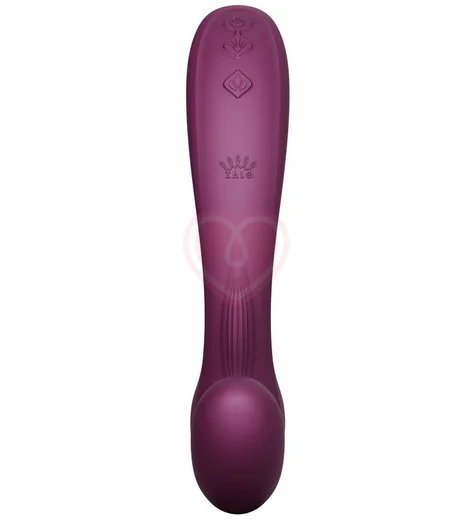 Вибратор с насадкой для вакуумной стимуляции Zalo Talis фиолетовый фото 2