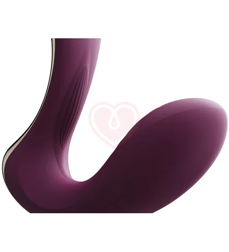 Вибратор с насадкой для вакуумной стимуляции Zalo Talis фиолетовый фото 6