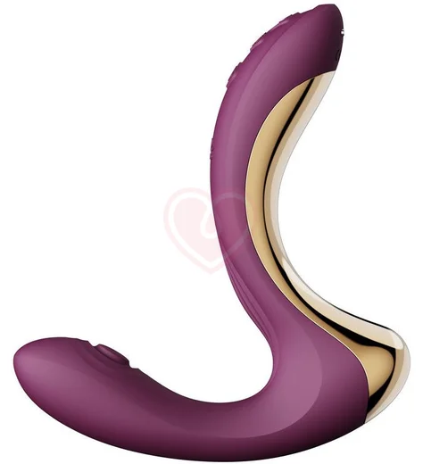 Вибратор с насадкой для вакуумной стимуляции Zalo Talis фиолетовый фото 7