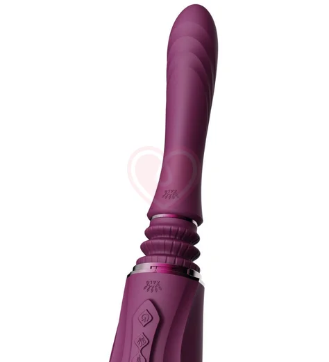 Секс-машина со сменными насадками и функцией нагрева Zalo Sesh фиолетовая фото 8