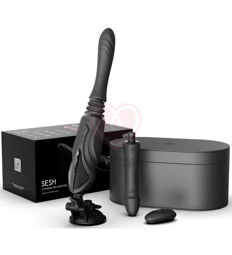 Секс-машина со сменными насадками и функцией нагрева Zalo Sesh чёрная фото 4