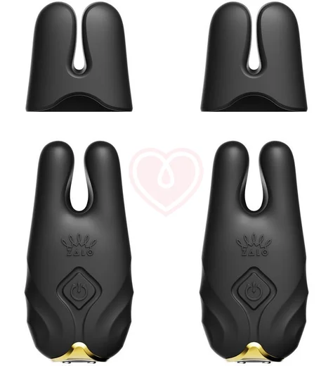 Зажимы для сосков с вибрацией Zalo Nave чёрные фото 2