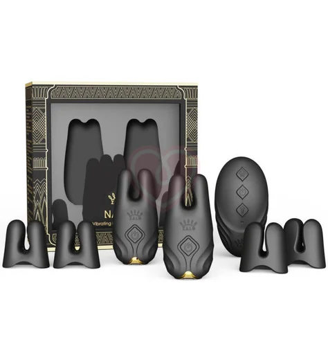 Зажимы для сосков с вибрацией Zalo Nave чёрные фото 8