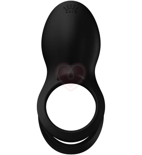 Эрекционное кольцо с вибрацией и пультом дистанционного управления Zalo Bayek чёрное фото 3