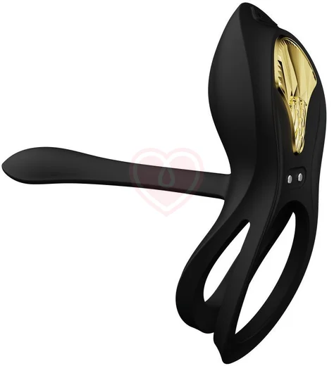 Эрекционное кольцо с вибрацией и пультом дистанционного управления Zalo Bayek чёрное фото 5