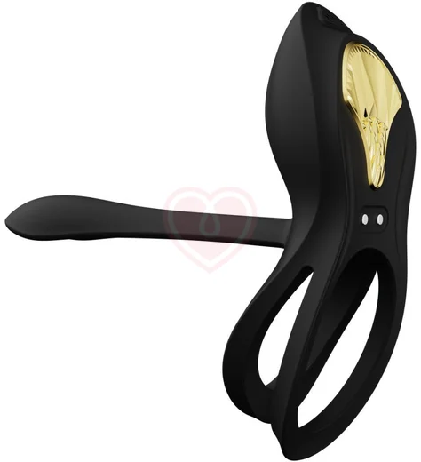 Эрекционное кольцо с вибрацией и пультом дистанционного управления Zalo Bayek чёрное фото 6