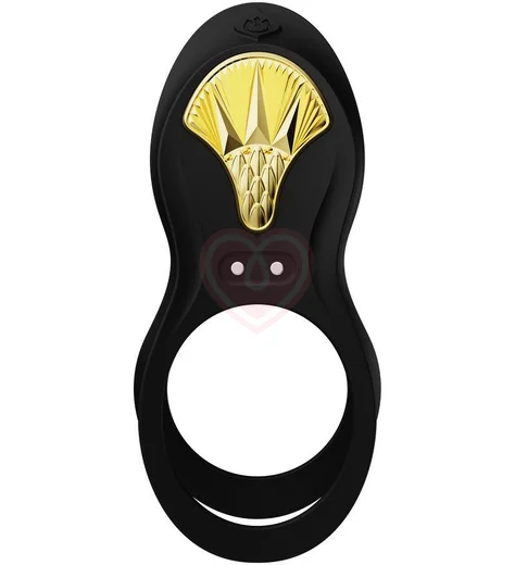 Эрекционное кольцо с вибрацией и пультом дистанционного управления Zalo Bayek чёрное фото 8