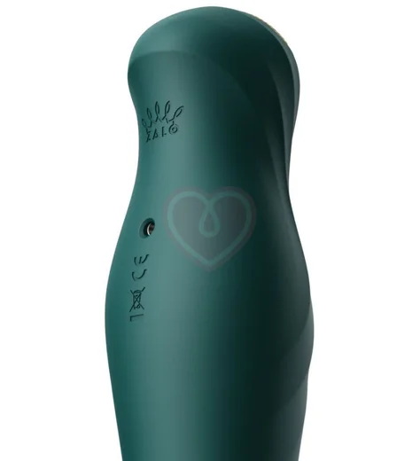 Пульсирующий вибратор с дистанционным управлением Zalo King зелёный фото 6