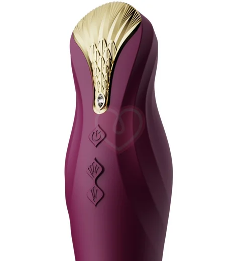 Пульсирующий вибратор с дистанционным управлением Zalo King фиолетовый фото 6