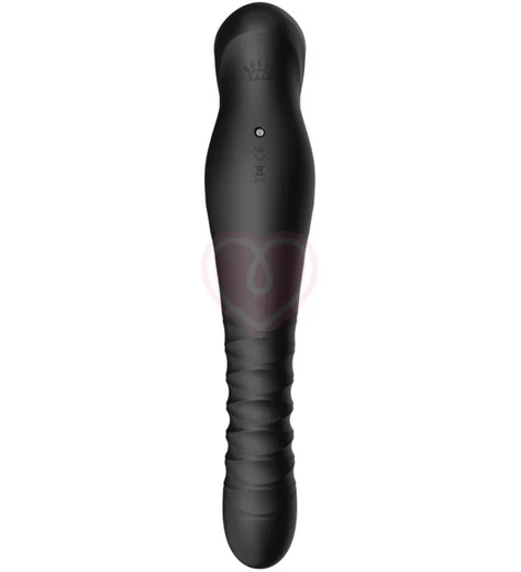 Пульсирующий вибратор с дистанционным управлением  Zalo King чёрный фото 4