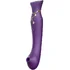 Вибратор с пульсирующей головкой и насадкой для вакуумной стимуляции Zalo Queen фиолетовый фото 5