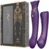 Вибратор с пульсирующей головкой и насадкой для вакуумной стимуляции Zalo Queen фиолетовый фото 7