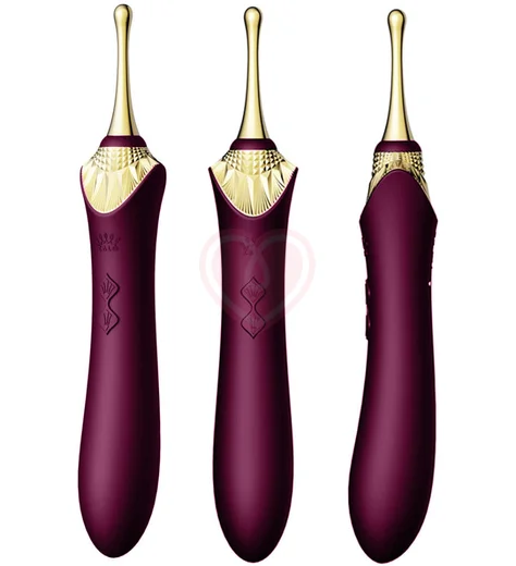 Точечный массажёр со сменными насадками Zalo Bess фиолетовый фото 7