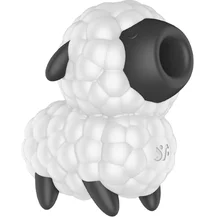 Вакуумно-волновой стимулятор клитора с вибрацией Satisfyer Dreamy Sheep чёрный с белым
