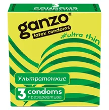 Ультратонкие презервативы Ganzo Ultra thin 3 шт