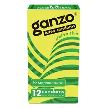 Ультратонкие презервативы Ganzo Ultra Thin 12 шт