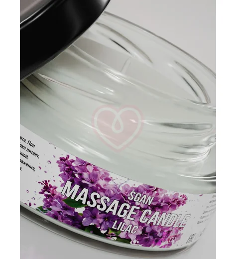 Массажная свеча Sgan сирень 50 мл фото 3