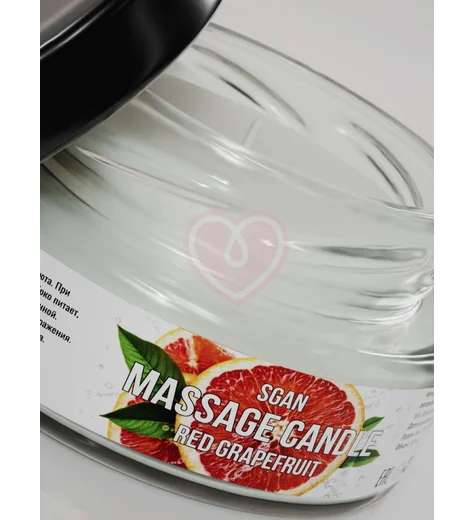 Массажная свеча Sgan красный грейпфрут 50 мл фото 3