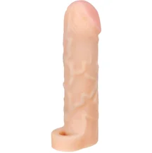 Насадка удлинитель с кольцом на мошонку Lola Games Super Hero Champion телесный