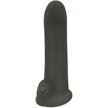 Насадка удлинитель с отверстием для мошонки Lola Games Super Hero Titan чёрный