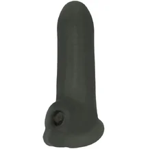 Насадка-удлинитель с отверстием для мошонки Lola Games Super Hero Striker чёрная