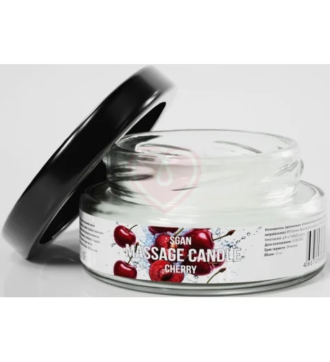 Массажная свеча Sgan спелая вишня 50 мл фото 2