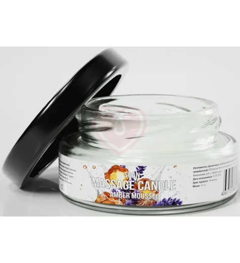 Массажная свеча Sgan янтарный мусс 50 мл фото 2