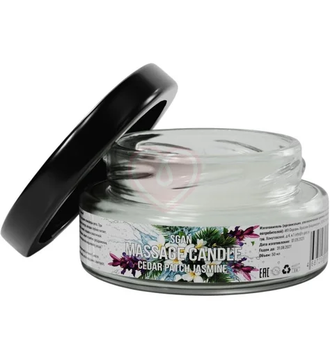Массажная свеча Sgan кедр пачули и жасмин 50 мл фото 1