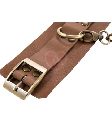 Наручники Rebelts Maya Brown коричневые фото 3