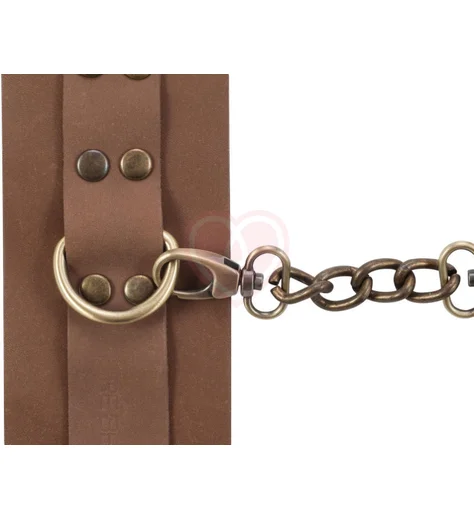 Наручники Rebelts Maya Brown коричневые фото 4