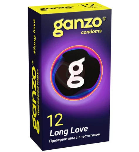 Презервативы для продления полового акта Ganzo Long Love 12 шт фото 1