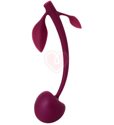 Вагинальный шарик со смещённым центром тяжести Jos Cherry бордовый фото 1