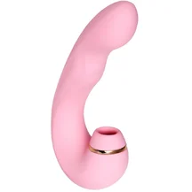 Вибратор с вакуумной стимуляцией клитора Jos Juna розовый