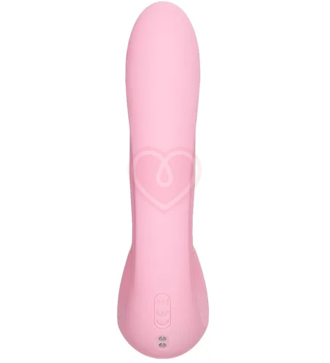 Вибратор с вакуумной стимуляцией клитора Jos Juna розовый фото 5