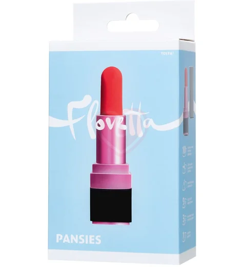 Стимулятор клитора в виде помады Flovetta Pansies черный фото 11