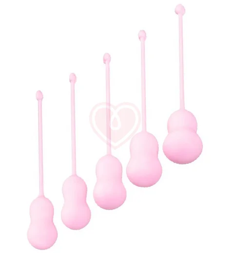 Набор из 5 вагинальных шариков Flovetta Tulips розовый фото 1