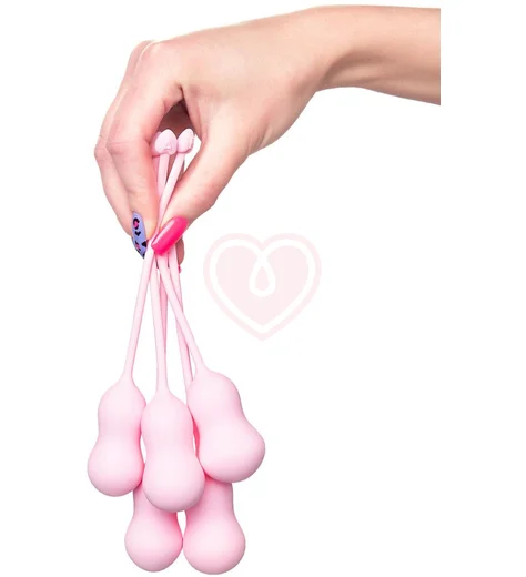 Набор из 5 вагинальных шариков Flovetta Tulips розовый фото 4