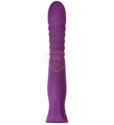 Гибкий вибратор с ребристой поверхностью Flovetta Lupin фиолетовый фото 1