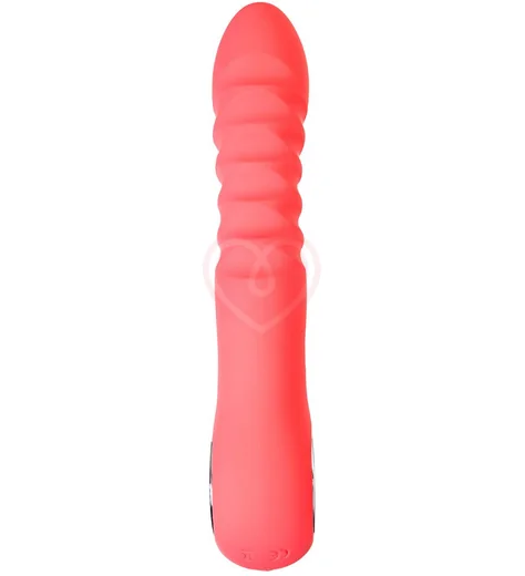 Вибратор с функцией толчков вверх-вниз Flovetta Flox коралловый фото 1
