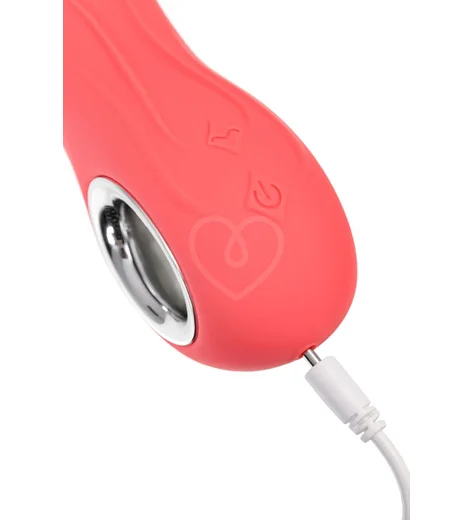 Вибратор с функцией толчков вверх-вниз Flovetta Flox коралловый фото 5