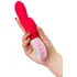 Вибратор-кролик с ручкой-кольцом Flovetta Petunia красный фото 5