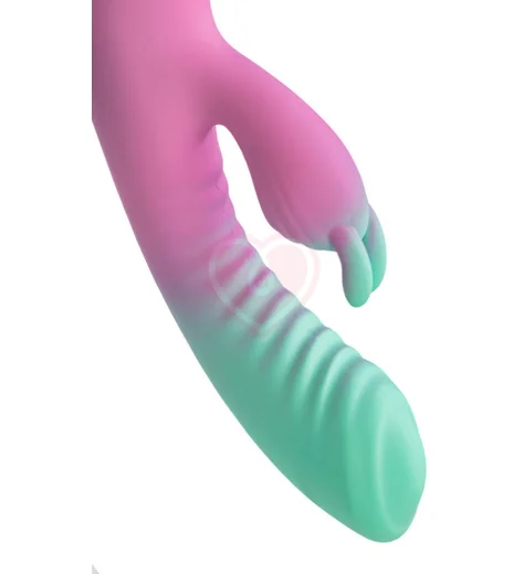 Вибратор-кролик со стимуляцией зоны G Flovetta Orchid мятно-розовый фото 4