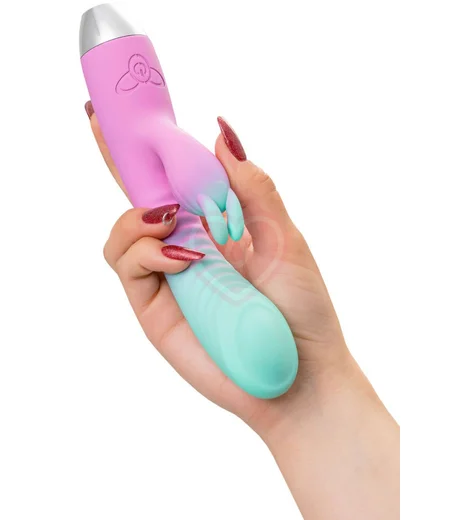 Вибратор-кролик со стимуляцией зоны G Flovetta Orchid мятно-розовый фото 5