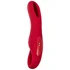 Вибратор с двигающимся язычком Flovetta Begonia бордовый фото 5