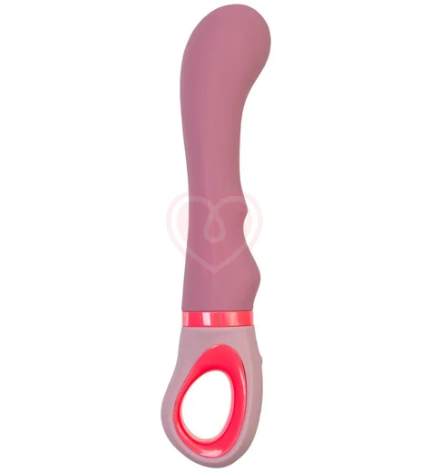 Рельефный вибратор с ручкой-кольцом Flovetta Rose розовый фото 1