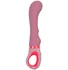 Рельефный вибратор с ручкой-кольцом Flovetta Rose розовый фото 1
